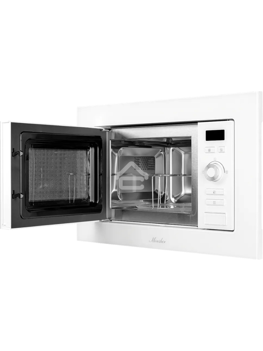 Встраиваемая микроволновая печь MMH 201 W 20 л, 800-1250 Вт, гриль, 8 программ, белый цвет