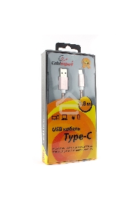 Кабель USB 2.0 Cablexpert CC-G-USBC02Cu-1.8M, AM/Type-C, серия Gold, длина 1.8м, золото, блистер