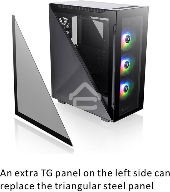 Компьютерный корпус Thermaltake Divider 500 TG ARGB CA-1T4-00M1WN-01 Black/Win/SPCC/Tempered Glass*4/120мм ARGB Fan*3/120мм Standard Fan*1 (527880)