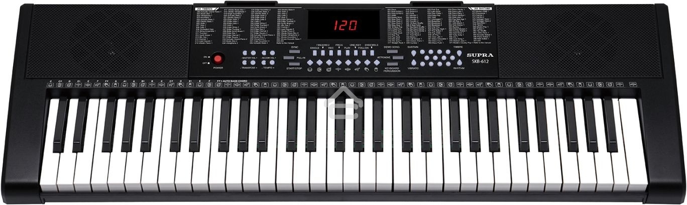 Синтезатор SUPRA SKB-612 61 клав. черный