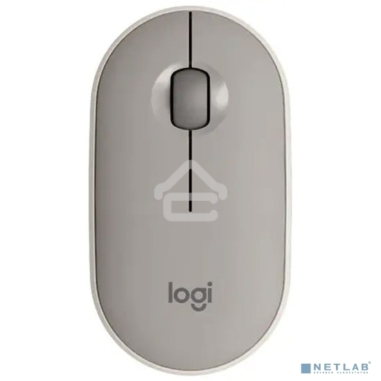 Мышь беспроводная Logitech Pebble M350 серый, 1000 dpi, радиоканал, Bluetooth, USB, кнопки - 3