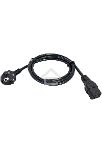 Шнур питания ITK PC-C19D-2M C19-Schuko проводник.:3x1.5мм2 2м 230В 16А (упак.:1шт) черный