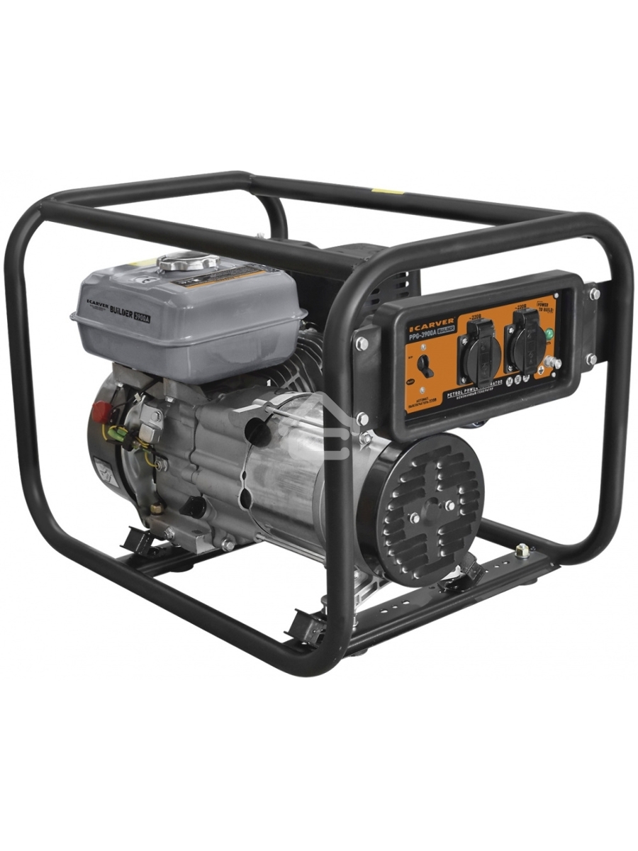 Электрогенератор бензиновый Carver PPG-3900A Builder, 3 кВт, 67 дБ, 42 кг
