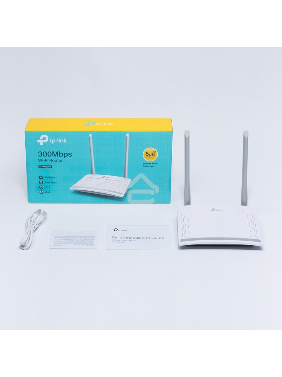 Роутер беспроводной TP-Link TL-WR820N N300 10/100BASE-TX белый