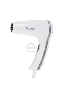 Фен для волос с настенным креплением Galaxy Line GL 4350, белый, 1400 Вт, 2 скорости потока воздуха, функция «холодный воздух», защитная сетка, настенное крепление