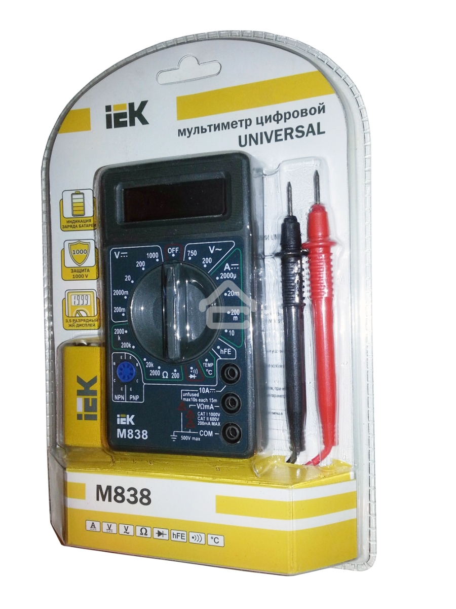 Мультиметр IEK Universal M838цифровой