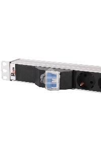 Верт блок розет Rem-16 с авт 16А 10 Shuko 10IEC60320 C19 16A алюм 33-38U 3м