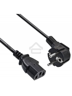 Кабель Buro BU-PCAB-1.8-16A IEC C13 Евровилка 1.8м