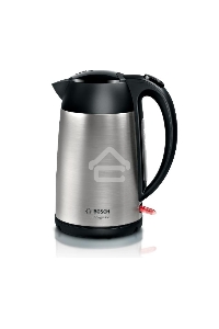 Чайник электрический Bosch TWK3P420 1.7л. 2400Вт черный (корпус: нержавеющая сталь)