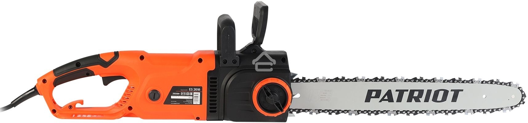 Пила цепная электрическая Patriot ES 2618, 2.5кВт,18' шина, продольный двигатель, плавный пуск, бесключевая натяжка цепи
