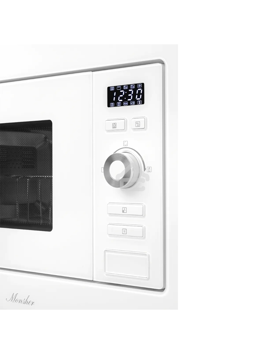 Встраиваемая микроволновая печь MMH 201 W 20 л, 800-1250 Вт, гриль, 8 программ, белый цвет