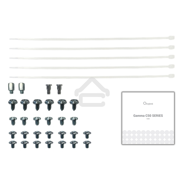 Компьютерный корпус Ocypus Gaммa C50 без БП белый (Gaммa-C50-WHG000XX-GL)