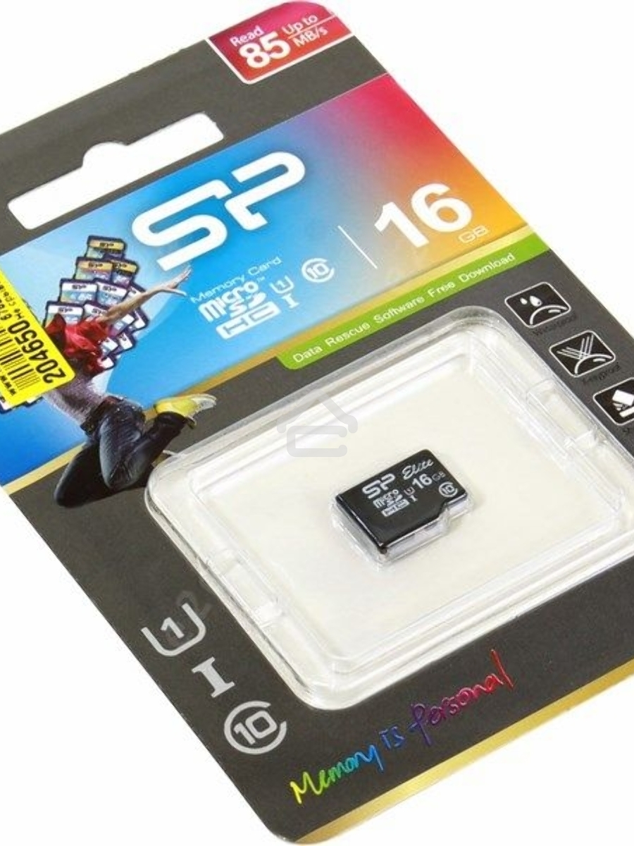 Флеш карта microSD 16GB Silicon Power Elite microSDHC Class 10 UHS-I