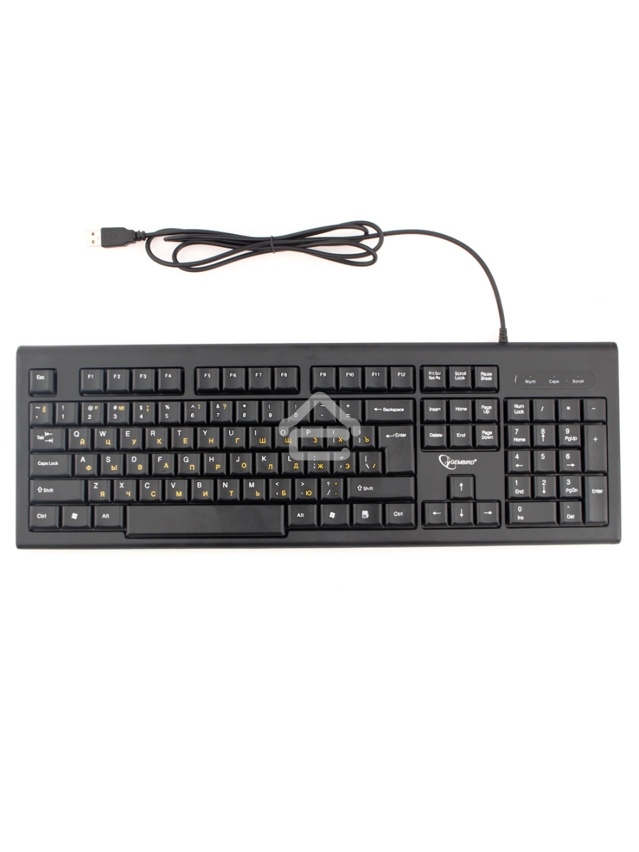 Клавиатура Gembird KB-8354U-BL проводная USB, черный