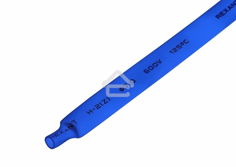 Термоусаживаемая трубка Rexant 7,0/3,5 мм, синяя, упаковка 50 шт. по 1 м