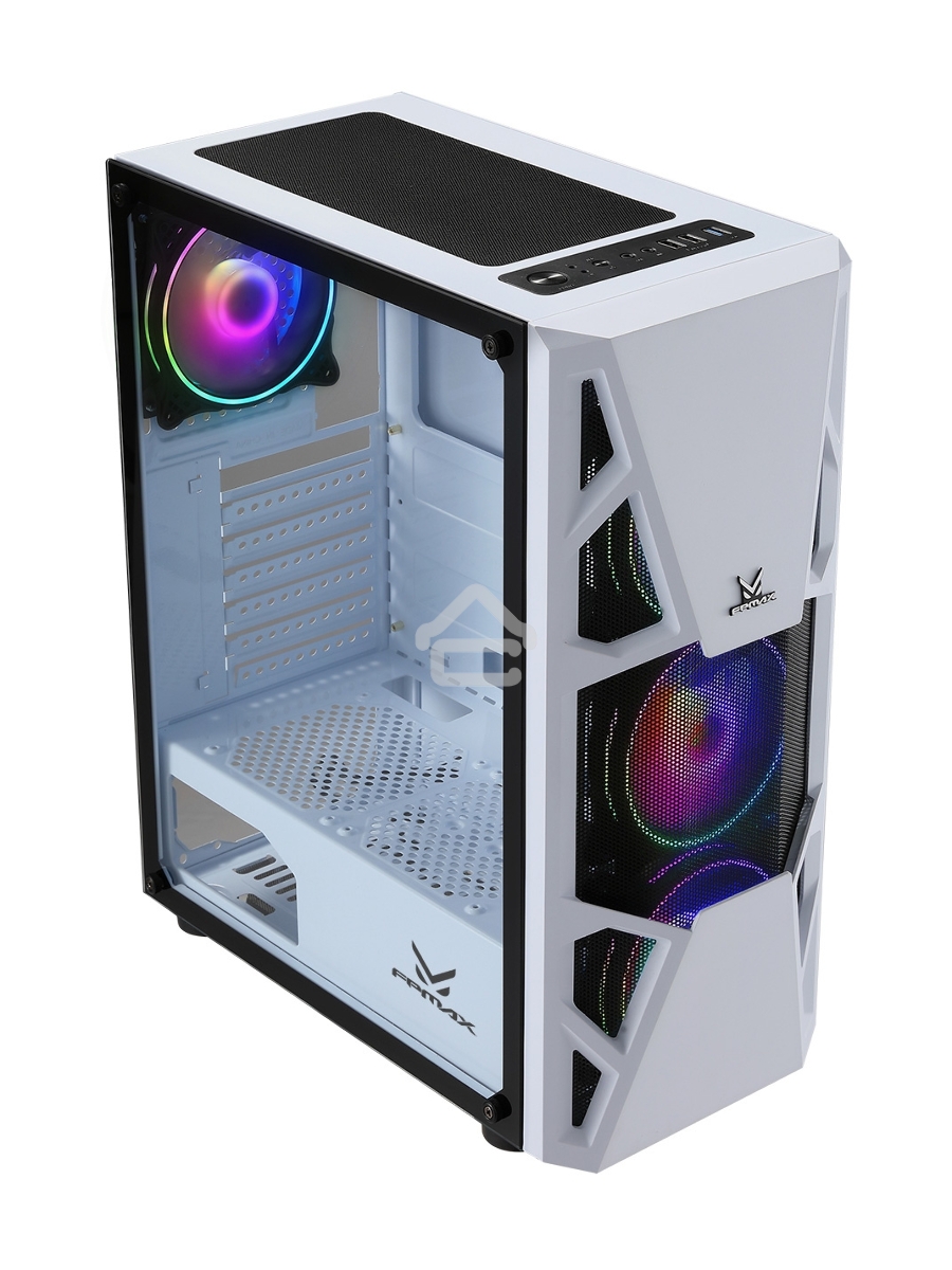 Компьютерный корпус AeroCool / Formula CL-3303W RGB белый без БП ATX 6x120mm 2xUSB2.0 1xUSB3.0 audio bott PSU