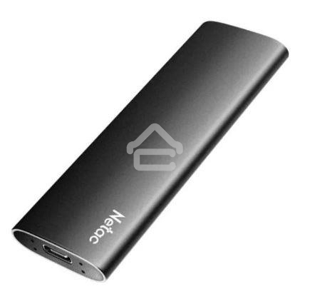 Внешний накопитель SSD Netac 500Gb Z SLIM <NT01ZSLIM-500G-32BK> (USB3.2, up to 520/480MBs, 100х29.5х9mm, Black)