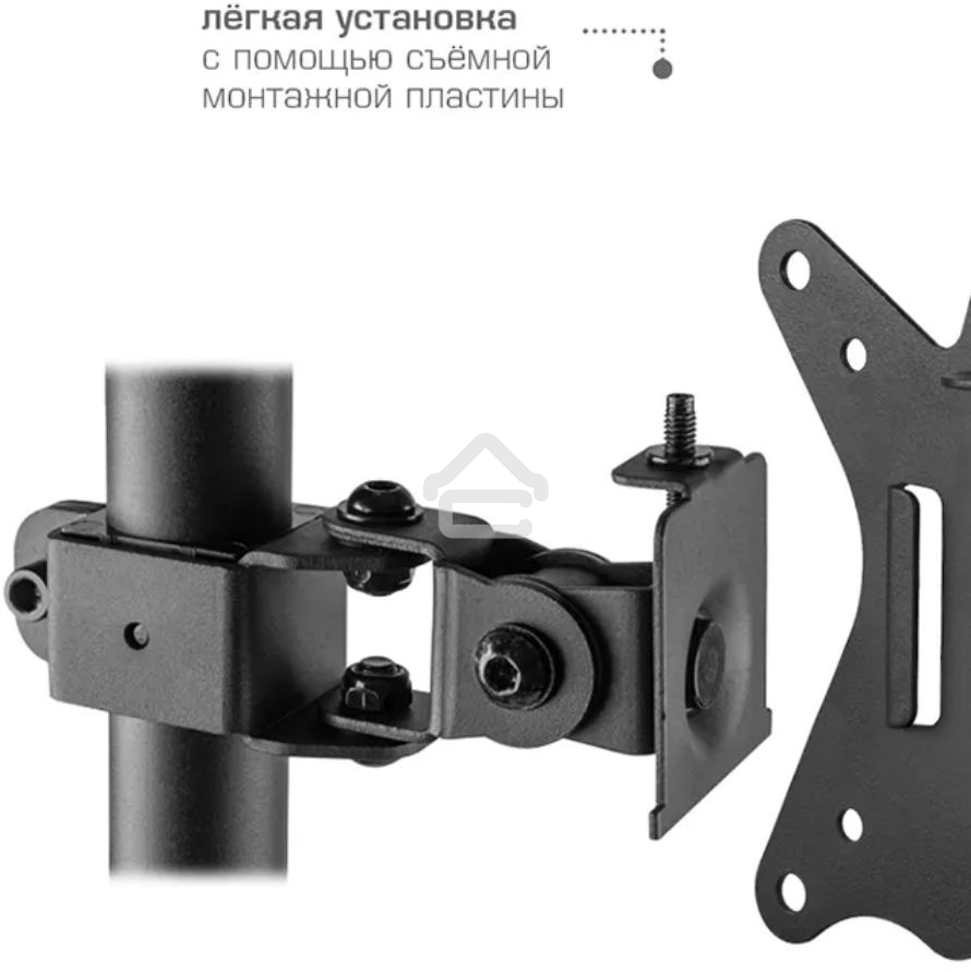 Кронштейн для монитора Kromax CASPER-505 черный 4 шт/уп. 10