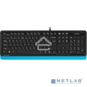 Клавиатура + мышь A4Tech Fstyler F1010 клав:черный/синий мышь:черный/синий USB Multimedia