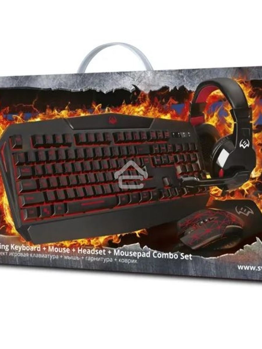 Игровой набор SVEN GS-4300  клавиатура+мышь+гарнитура+коврик