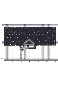 Клавиатура для ноутбука MSI Alpha 15 A4DE(MS-16UK), черная