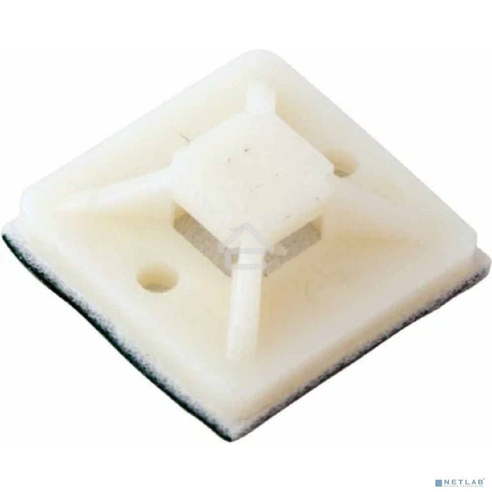 Площадка самоклеящаяся Rexant 30х30 мм, белая, упаковка 100 шт.