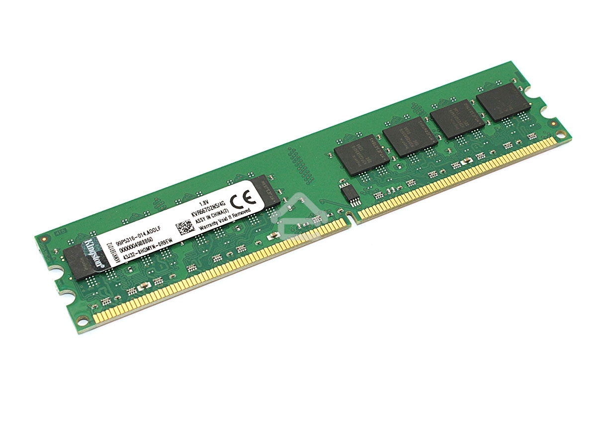 Оперативная память Kingston, DDR2, 4GB (1x4GB), 667MHz, CL5, DIMM, OEM