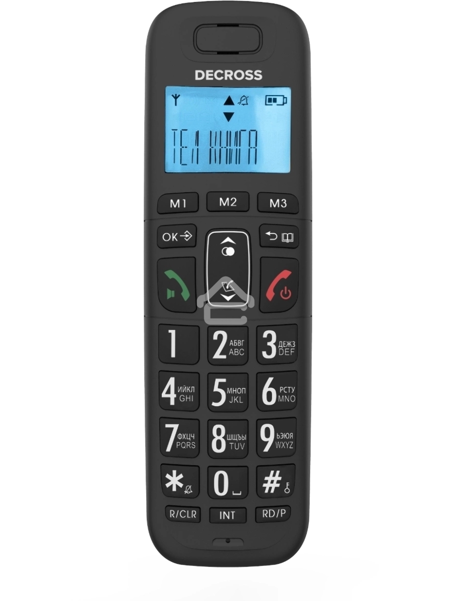 Р/Телефон Dect Decross DC1013 черный АОН