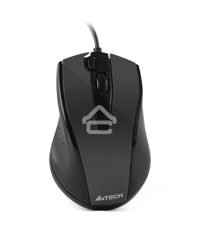 Мышь проводная A4Tech N-500FS черный, 1200 dpi, USB, кнопки - 4