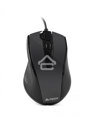 Мышь проводная A4Tech N-500FS черный, 1200 dpi, USB, кнопки - 4