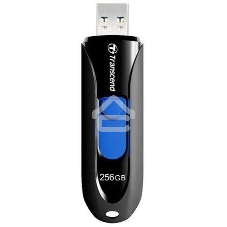 Флешка USB Transcend JetFlash 790 (TS256GJF790K), 256Gb, USB 3.1, R/W 90/40, черный/синий
