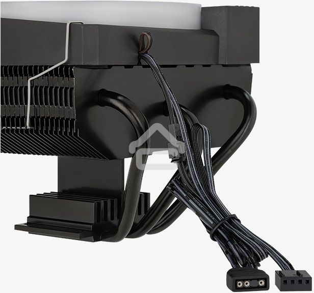 Кулер для процессора AeroCool/Formula Cylon 3H черный, 120 мм, алюминий, 1800 об/мин, 24.3 дБ, 4 pin, 125 Вт, 98 мм