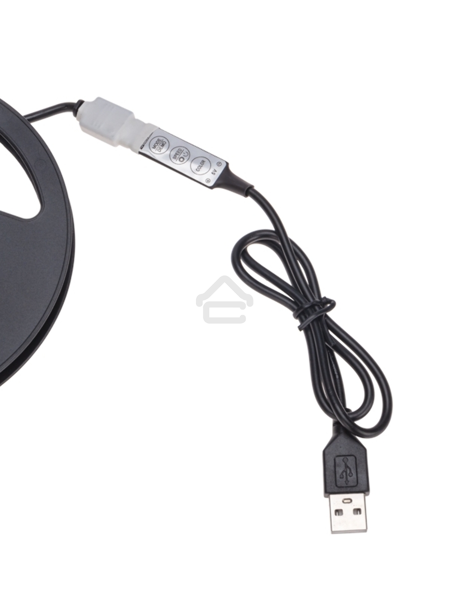 Лента LED с USB-коннектором 5 В IP23 5050 30 LED/м 3 м RGB управление со смартфона LAMPER