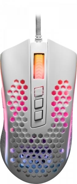 Мышь проводная Redragon Storm белый, 12400 dpi, USB, кнопки - 8