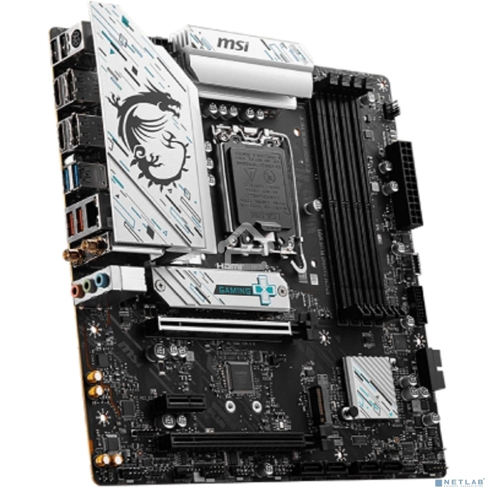 Материнская плата MSI B760M GAMING PLUS WIFI, LGA 1700, Intel B760, 4xDIMM DDR5, 4xSATA, 2xM.2, 1xPCI-E 4.0 x16, 1xPCI-E 3.0 x1, 2xHDMI, 2xDP, 1x 2.5Gb LAN, 2xUSB-A 3.2 Gen 2, 4xUSB 2.0, Micro-ATX