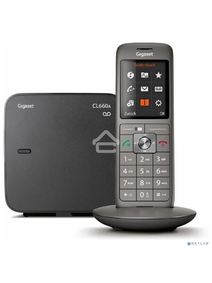 Р/Телефон Dect Gigaset CL660A черный автооветчик АОН