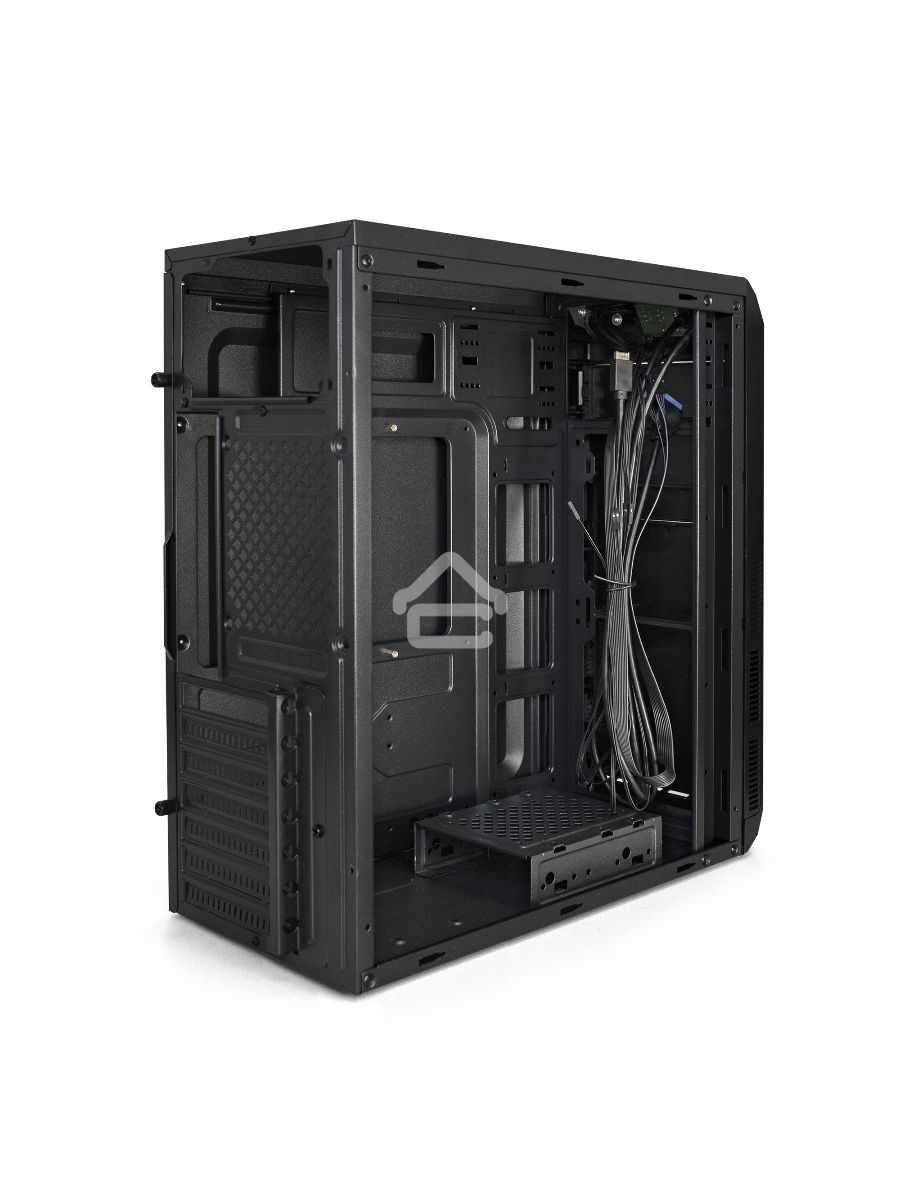 Компьютерный корпус Miditower ExeGate XP-334UC-XP500 (ATX, XP500 с вент. 12см, 1*USB+1*USB3.0+1*TypeC, аудио, черный)