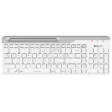 Клавиатура беспроводная A4Tech Fstyler FBK25, USB, Bluetooth/Радиоканал, белый/серый