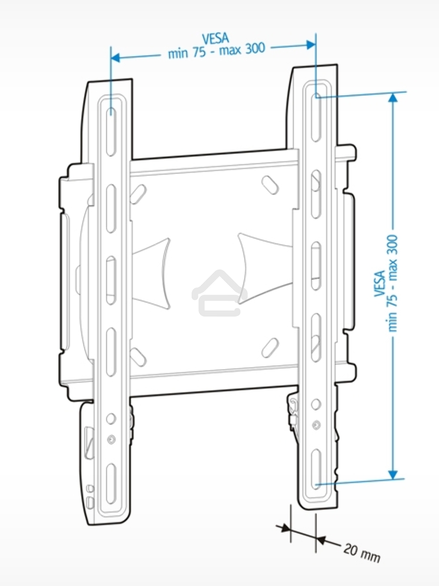 Кронштейн для телевизора Holder LCDS-5045 металлик 19