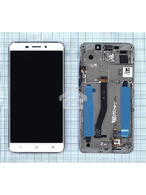 Дисплей для Asus ZenFone 3 Laser ZC551KL белый с рамкой