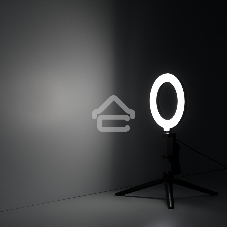 Светильник кольцевой Gauss 10W 600lm 3000-6500K 5V USB IP20 160x23мм черный дим, пульт LED 8