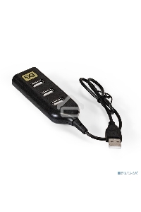 Хаб USB (концентратор) ExeGate EX293976RUS DUB-42 (кабель-адаптер USB2.0 --> 4xUSB2.0, Plug&Play, черный)