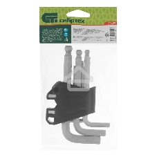 Набор ключей имбусовых Сибртех HEX, 1,5-10 мм, CrV, 9 шт., с шаром