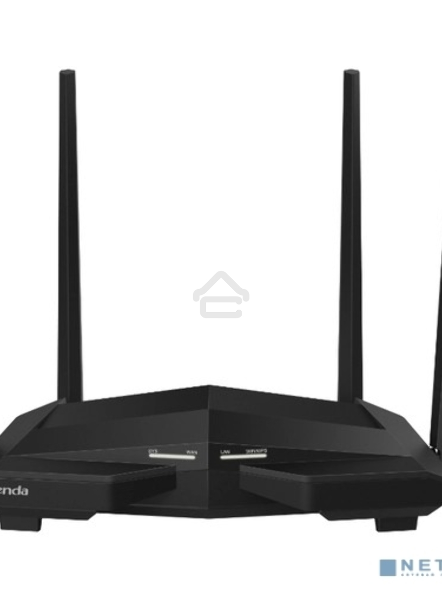 Двухдиапазонный AC1200 Гигабитный WiFi Маршрутизатор Tenda AC10U (AC 1200, LAN 3*10/100/1000, USB 2.0), 4 антенны 5dBi