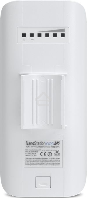 Сетевое оборудование UBIQUITI LocoM5(EU) 802.11a/n, интегрированная антенна 13 дБ (45 * 45 градусов)