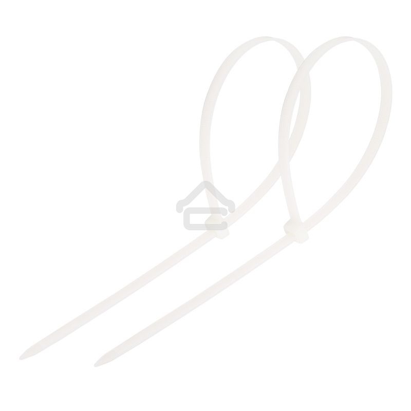 Хомут-стяжка кабельная нейлоновая PROconnect 400 x4,8 мм, белая, упаковка 100 шт.