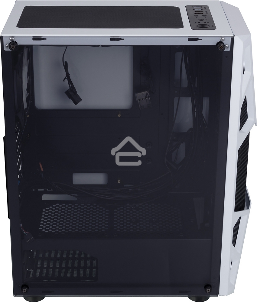 Компьютерный корпус AeroCool/Formula CL-3303W RGb белый без БП ATX 6x120мм 2xUSB 2.0 1xUSB 3.0 audio bott PSU