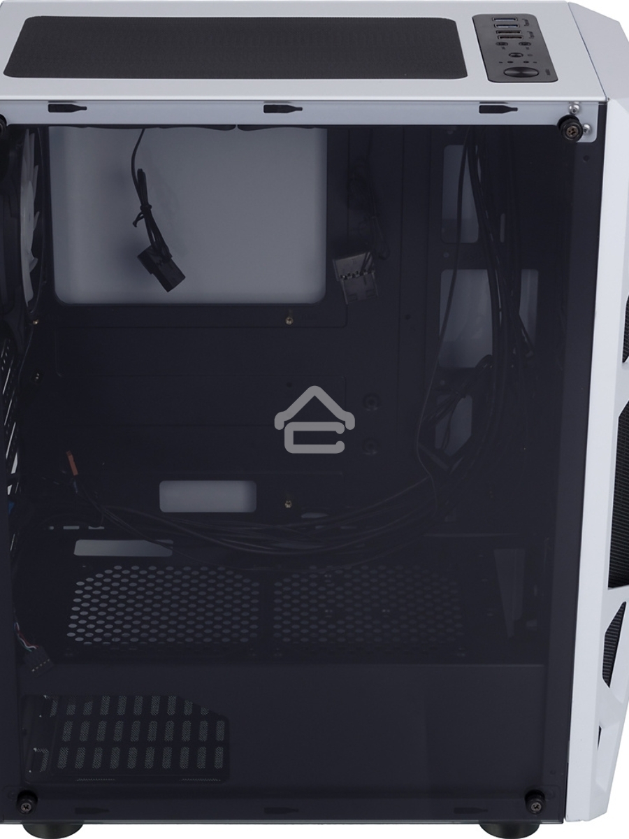 Компьютерный корпус AeroCool / Formula CL-3303W RGB белый без БП ATX 6x120mm 2xUSB2.0 1xUSB3.0 audio bott PSU