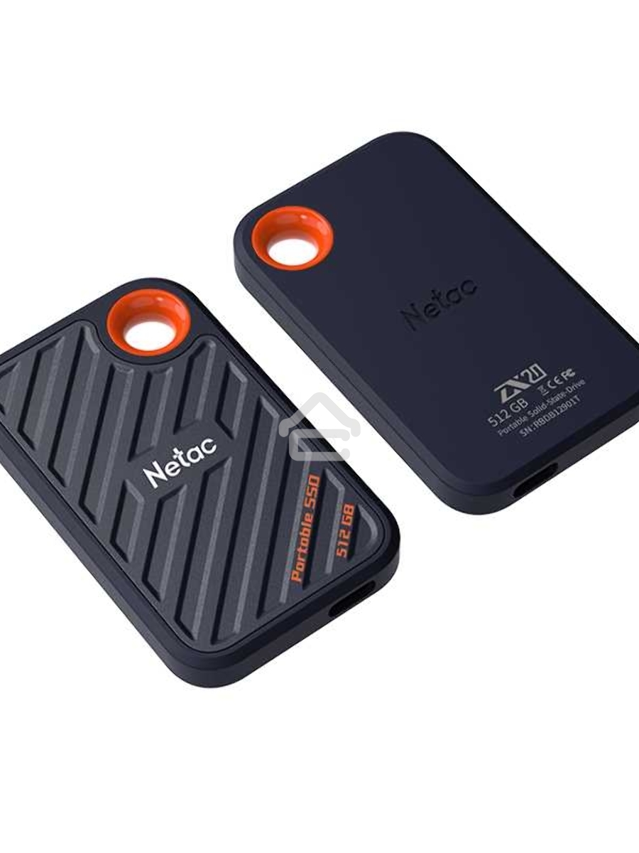 Внешний накопитель SSD Netac ZX20 512GB USB 3.2 Gen 2 Type-C NT01ZX20-512G-32BL