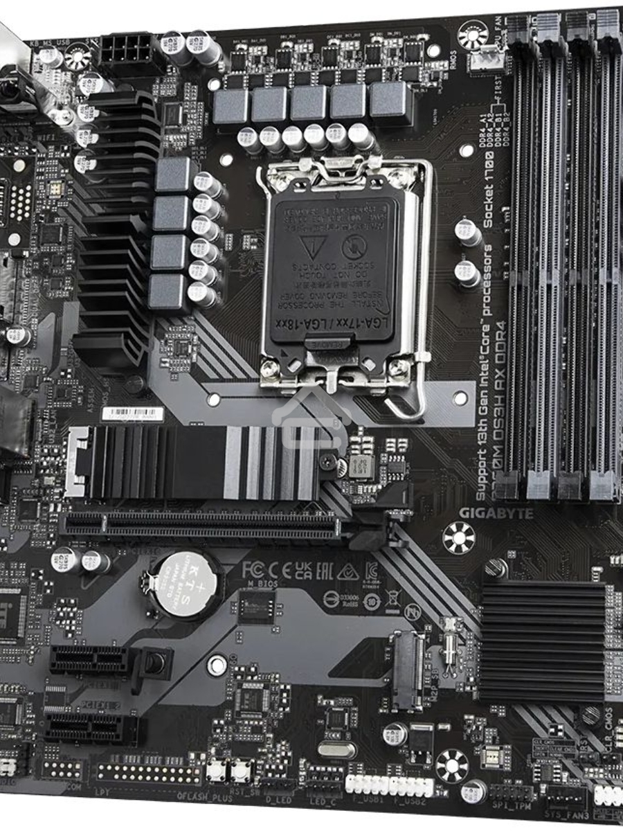 Материнская плата Gigabyte B760M DS3H AX DDR4, LGA 1700, Intel B760, 4xDDR4, 4xSATA, 2xM.2, 1xPCI-E 4.0 x16, 2xPCI-E 4.0 x1, 1xHDMI, 2xDP, 1x 2.5Gb LAN, 3xUSB 3.2 Gen 1, 2xUSB 2.0, 3x3.5 мм, 7.1, Micro-ATX
